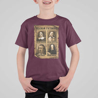 Thanksgiving Pilgrim Fathers T Shirt For Kid Plymouth Colony Massachusetts History - Wonder Print Shop
