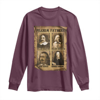 Thanksgiving Pilgrim Fathers Long Sleeve Shirt Plymouth Colony Massachusetts History - Wonder Print Shop