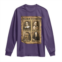 Thanksgiving Pilgrim Fathers Long Sleeve Shirt Plymouth Colony Massachusetts History - Wonder Print Shop