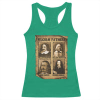 Thanksgiving Pilgrim Fathers Racerback Tank Top Plymouth Colony Massachusetts History - Wonder Print Shop