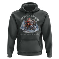 Funny Christmas Santa Viking Hoodie Sleipnir's Sleigh Rides Oh What Fun It Is To Ride