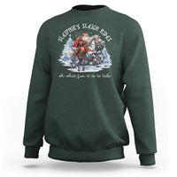 Funny Christmas Santa Viking Sweatshirt Sleipnir's Sleigh Rides Oh What Fun It Is To Ride - Wonder Print Shop
