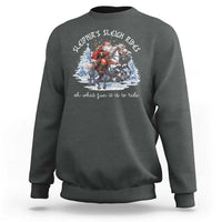 Funny Christmas Santa Viking Sweatshirt Sleipnir's Sleigh Rides Oh What Fun It Is To Ride - Wonder Print Shop