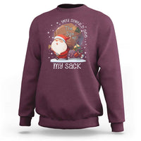 Funny Christmas Santa Sweatshirt You Should See The Size Of My Sack Presents - Wonder Print Shop