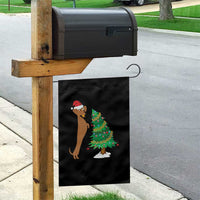 Funny Christmas Wiener Dog Garden Flag Decorations Xmas Tree - Wonder Print Shop