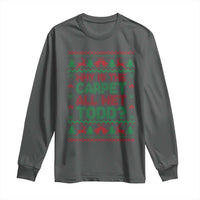 Why Is The Carpet All Wet Todd Christmas Movie Long Sleeve Shirt Funny Xmas Couple Matching - Wonder Print Shop
