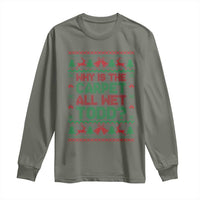 Why Is The Carpet All Wet Todd Christmas Movie Long Sleeve Shirt Funny Xmas Couple Matching - Wonder Print Shop