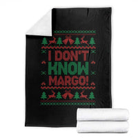 I Dont Know Margo Christmas Movie Throw Blanket Funny Xmas Couple Matching - Wonder Print Shop