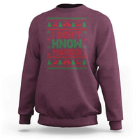 I Dont Know Margo Christmas Movie Sweatshirt Funny Xmas Couple Matching - Wonder Print Shop