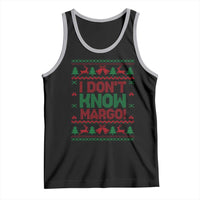 I Dont Know Margo Christmas Movie Tank Top Funny Xmas Couple Matching - Wonder Print Shop