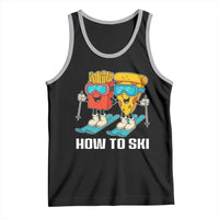 Funny Skiing Food Lover Tank Top How To Ski Pizza French Fries Skier - Wonder Print Shop