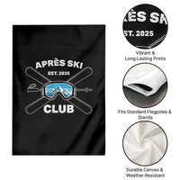 Apres Ski Club 2025 Garden Flag Skiing Winter Sport Mountain - Wonder Print Shop