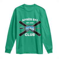 Apres Ski Club 2025 Long Sleeve Shirt Skiing Winter Sport Mountain - Wonder Print Shop