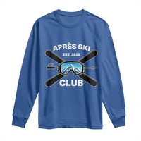 Apres Ski Club 2025 Long Sleeve Shirt Skiing Winter Sport Mountain - Wonder Print Shop