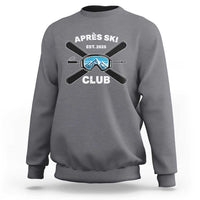 Apres Ski Club 2025 Sweatshirt Skiing Winter Sport Mountain - Wonder Print Shop