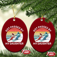 Funny Skiing Dad Ceramic Ornament Got Passed By My Daughter Retro Vintage - Wonder Print Shop