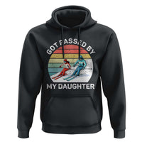 Funny Skiing Dad Hoodie Got Passed By My Daughter Retro Vintage - Wonder Print Shop