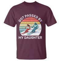 Funny Skiing Dad T Shirt Got Passed By My Daughter Retro Vintage - Wonder Print Shop