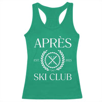 Apres Ski Club 2025 Racerback Tank Top Winter Vacation Drinking Party - Wonder Print Shop