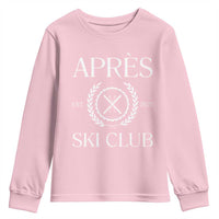 Apres Ski Club 2025 Youth Sweatshirt Winter Vacation Drinking Party - Wonder Print Shop