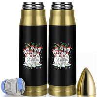 Funny Scared Cartoon Christmas Bowling Pins Bullet Tumbler - Wonder Print Shop