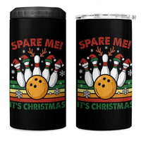 Funny Christmas Bowling 4 in 1 Can Cooler Tumbler Spare Me Its Xmas Festive Holiday - Wonder Print Shop