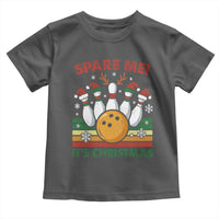 Funny Christmas Bowling Toddler T Shirt Spare Me Its Xmas Festive Holiday - Wonder Print Shop