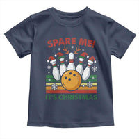 Funny Christmas Bowling Toddler T Shirt Spare Me Its Xmas Festive Holiday - Wonder Print Shop