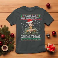 Funny Christmas The Office Movie T Shirt Yankee Swap Is Like Machiavelli Meets Christmas - Wonder Print Shop
