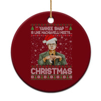 Funny Christmas The Office Movie Ceramic Ornament Yankee Swap Is Like Machiavelli Meets Christmas - Wonder Print Shop