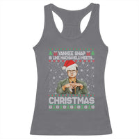 Funny Christmas The Office Movie Racerback Tank Top Yankee Swap Is Like Machiavelli Meets Christmas - Wonder Print Shop