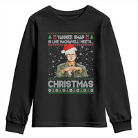 Funny Christmas The Office Movie Youth Sweatshirt Yankee Swap Is Like Machiavelli Meets Christmas - Wonder Print Shop