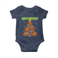 Christmas Basketball Merry Swishmas Baby Onesie Basketball Xmas Tree - Wonder Print Shop
