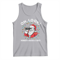 Funny Christmas Santa Oh Look Nobody Gives A Shit Tank Top - Wonder Print Shop