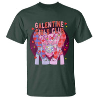 Funny Galentine Girls Club T Shirt Galentine's Day Chunky Heels Platform