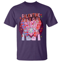 Funny Galentine Girls Club T Shirt Galentine's Day Chunky Heels Platform