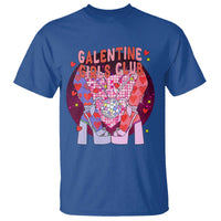 Funny Galentine Girls Club T Shirt Galentine's Day Chunky Heels Platform