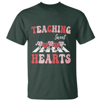 Funny Valentine's Day Teacher T Shirt Teaching Sweet Hearts Cute Student Hearts