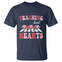 Funny Valentine's Day Teacher T Shirt Teaching Sweet Hearts Cute Student Hearts