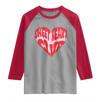 Funny Valentine's Day Sweet Heart Club Raglan Shirt