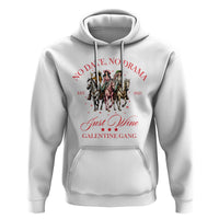 Funny Galentine's Day Hoodie No Date No Drama Just Wine Galentine Gang