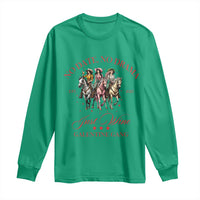 Funny Galentine's Day Long Sleeve Shirt No Date No Drama Just Wine Galentine Gang