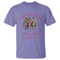 Funny Galentine's Day T Shirt No Date No Drama Just Wine Galentine Gang