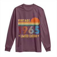 Funny Birthday Long Sleeve Shirt Vintage 1965 Limited Edition Bday Party