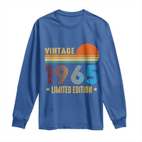 Funny Birthday Long Sleeve Shirt Vintage 1965 Limited Edition Bday Party