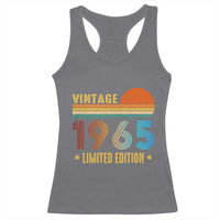 Funny Birthday Racerback Tank Top Vintage 1965 Limited Edition Bday Party