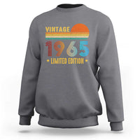 Funny Birthday Sweatshirt Vintage 1965 Limited Edition Bday Party