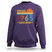 Funny Birthday Sweatshirt Vintage 1965 Limited Edition Bday Party