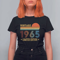 Funny Birthday T Shirt For Women Vintage 1965 Limited Edition Bday Party
