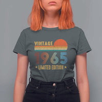 Funny Birthday T Shirt For Women Vintage 1965 Limited Edition Bday Party